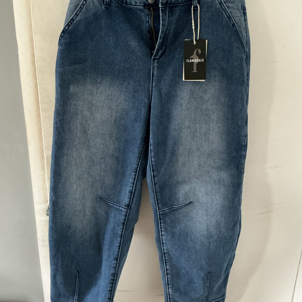 Flamingoals Women’s Washed Blue Boyfriend Jeans